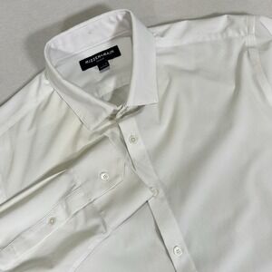 Mizzen+Main Blue Label Leeward Trim Fit Men's Large Tall White Long Sleeve Shirt